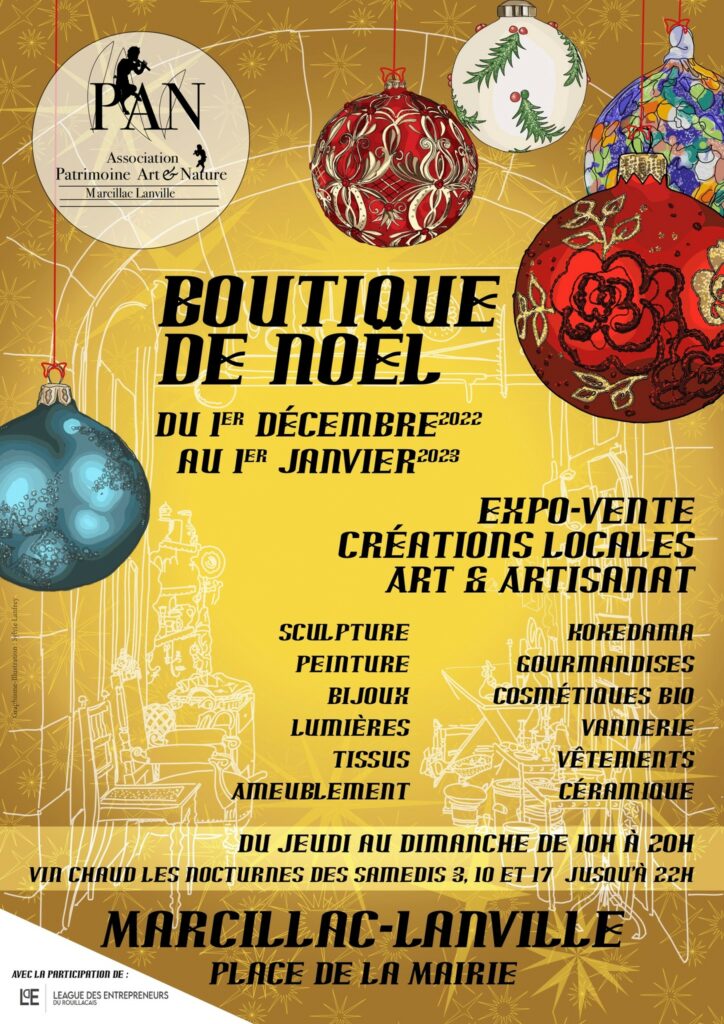 Affiche Boutik noel 2022 PAN